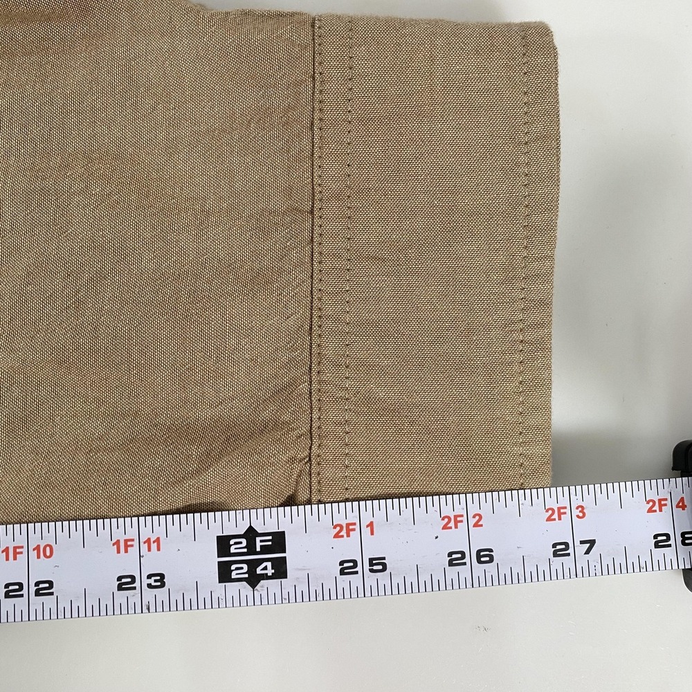 Carhartt Shirt Mens XL Tan Loose Fit Button Down Long Sleeve Work Cotton TW4368 - Picture 11 of 13